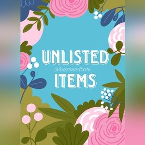 Unlisted Listing. Only used for items not listed in my closet during my shows.